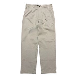 Mens Brooks Brothers Advantage Chino Elliot Khaki Dress Pants Size 34x32